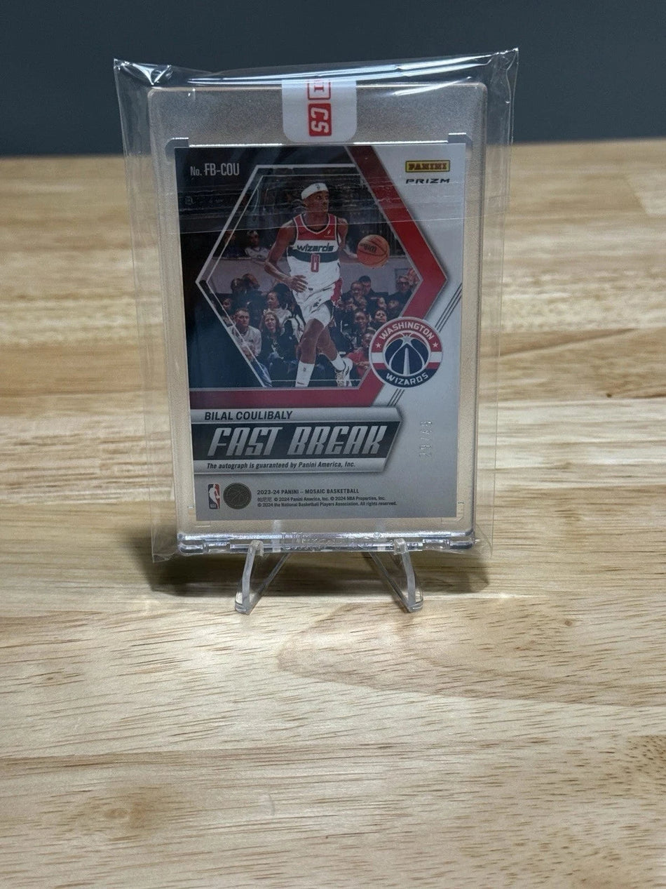 Tour Quality Golf's Shop 2023 Panini Mosaic Bilal Coulibaly Fast Break Red Disco Auto /49 RC Wizards
