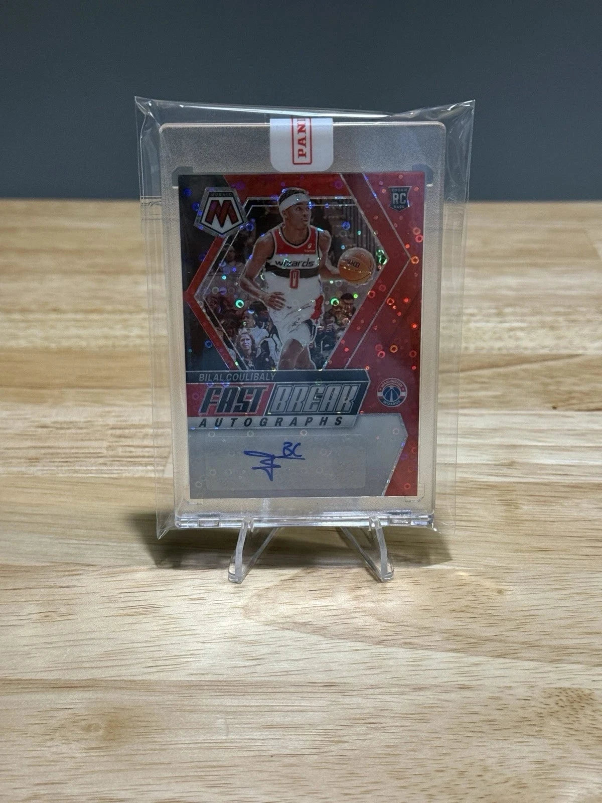 Tour Quality Golf's Shop 2023 Panini Mosaic Bilal Coulibaly Fast Break Red Disco Auto /49 RC Wizards