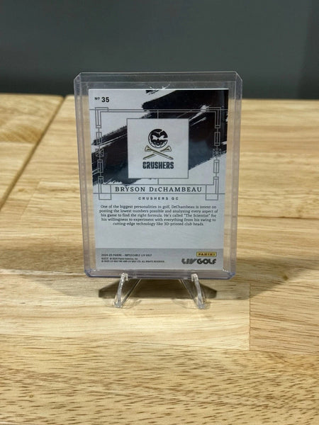 Tour Quality Golf's Shop 2024-25 Panini Impeccable LIV Golf Bryson DeChambeau Gold #/10 Crushers #35