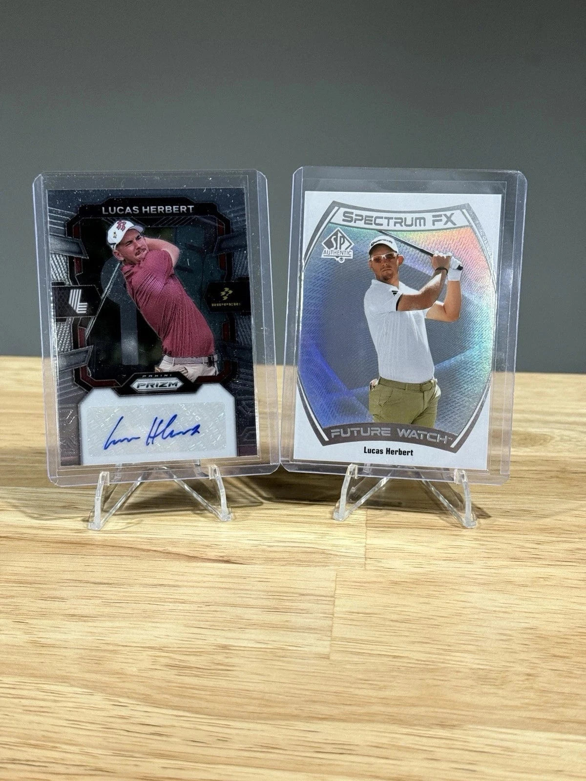 Tour Quality Golf's Shop 2024 Lucas Herbert Upper Deck Portfolio LIV Panini Auto Graph Auto Spectrum FX