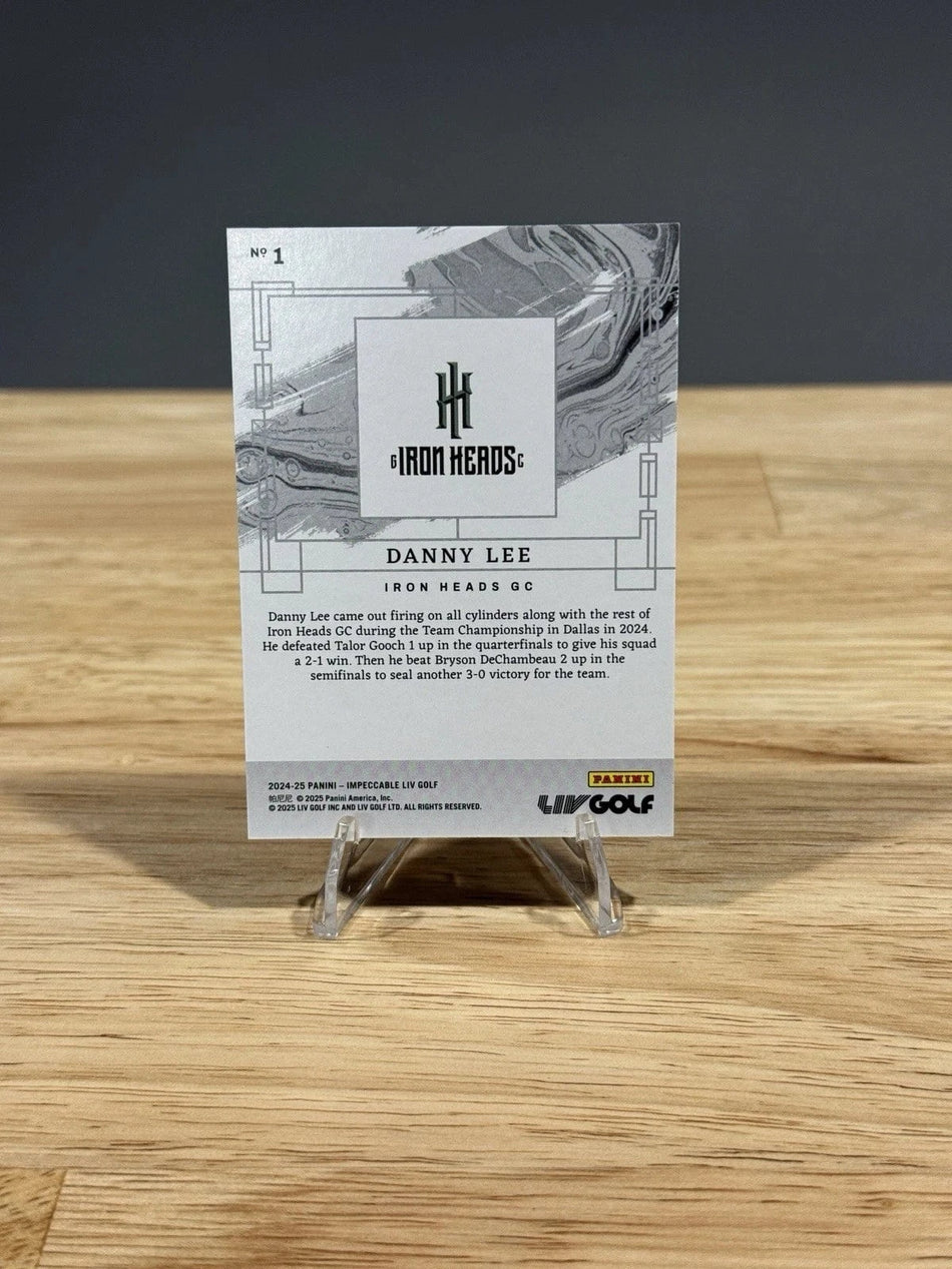 Tour Quality Golf's Shop 2024 Panini Impeccable LIV Golf Blue /18 Danny Lee #1