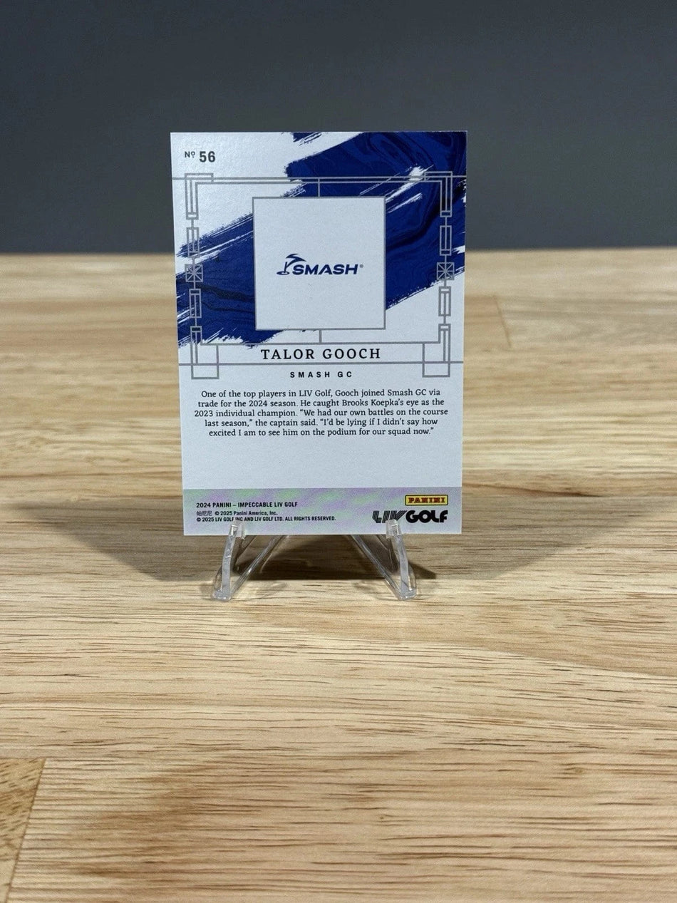 Tour Quality Golf's Shop 2024 Panini Impeccable LIV Golf Talor Gooch Holo Silver RC /20 Smash GC