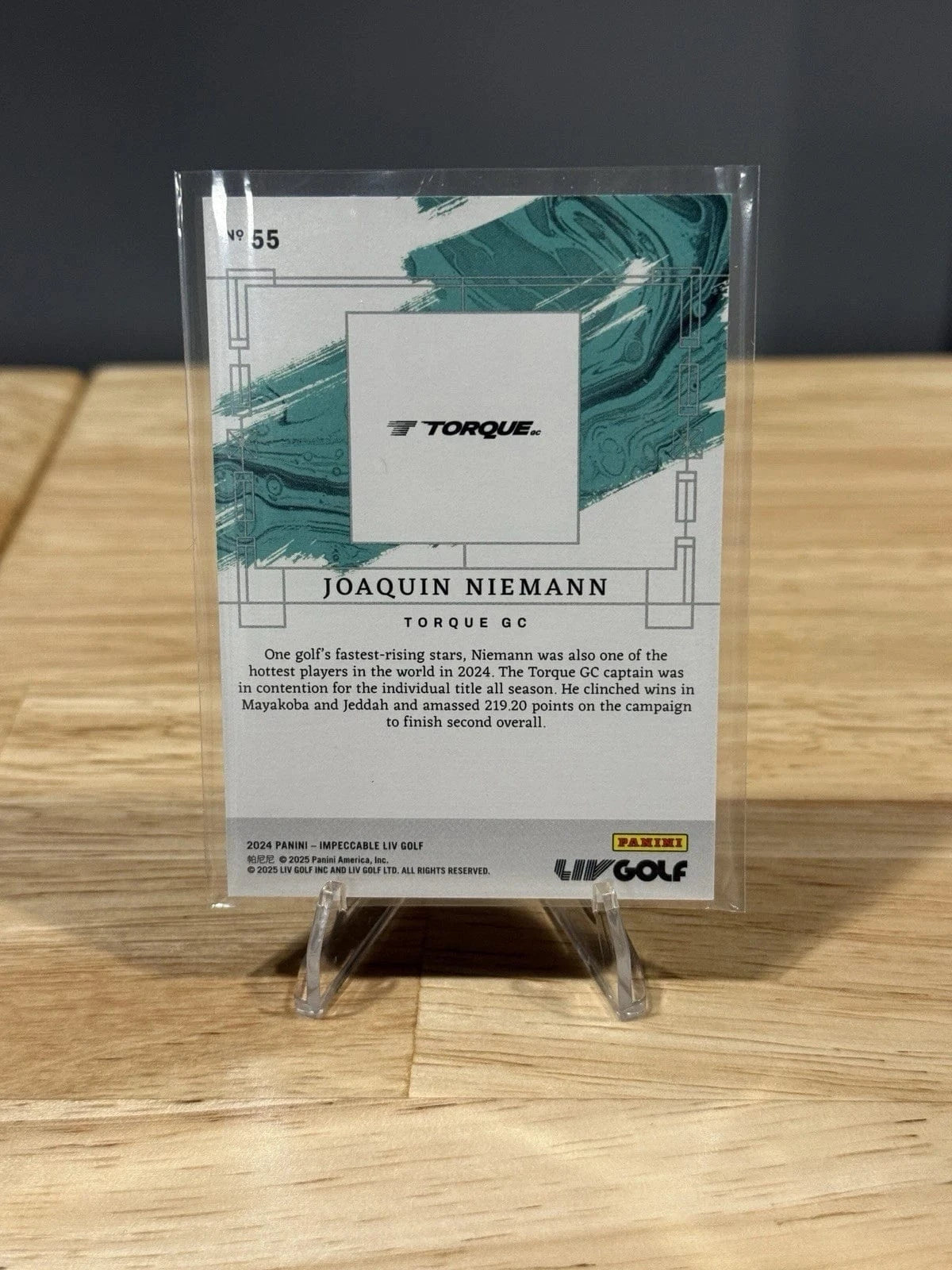 Tour Quality Golf's Shop 2024 Panini Impeccable LIV Golf Variations Red 22/36 Joaquin Niemann Rookie RC