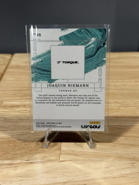 Tour Quality Golf's Shop 2024 Panini Impeccable LIV Golf Variations Red 22/36 Joaquin Niemann Rookie RC