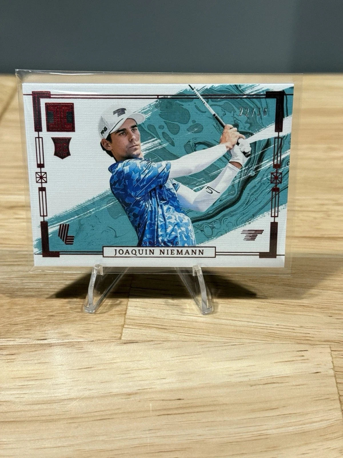 Tour Quality Golf's Shop 2024 Panini Impeccable LIV Golf Variations Red 22/36 Joaquin Niemann Rookie RC