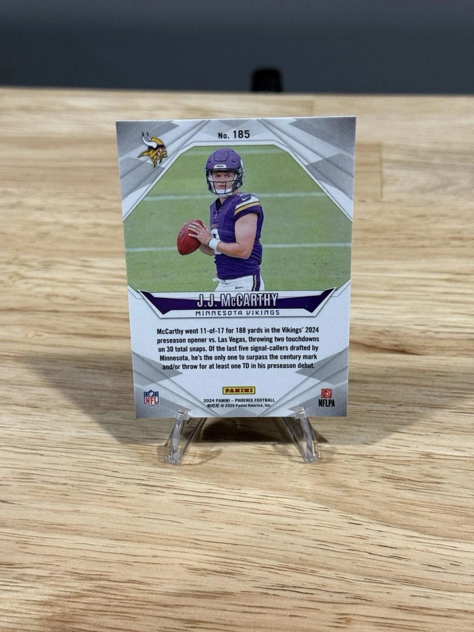 Tour Quality Golf's Shop 2024 Panini Phoenix Rookies J.J. McCarthy Hyper 185 Purple RC Football JJ