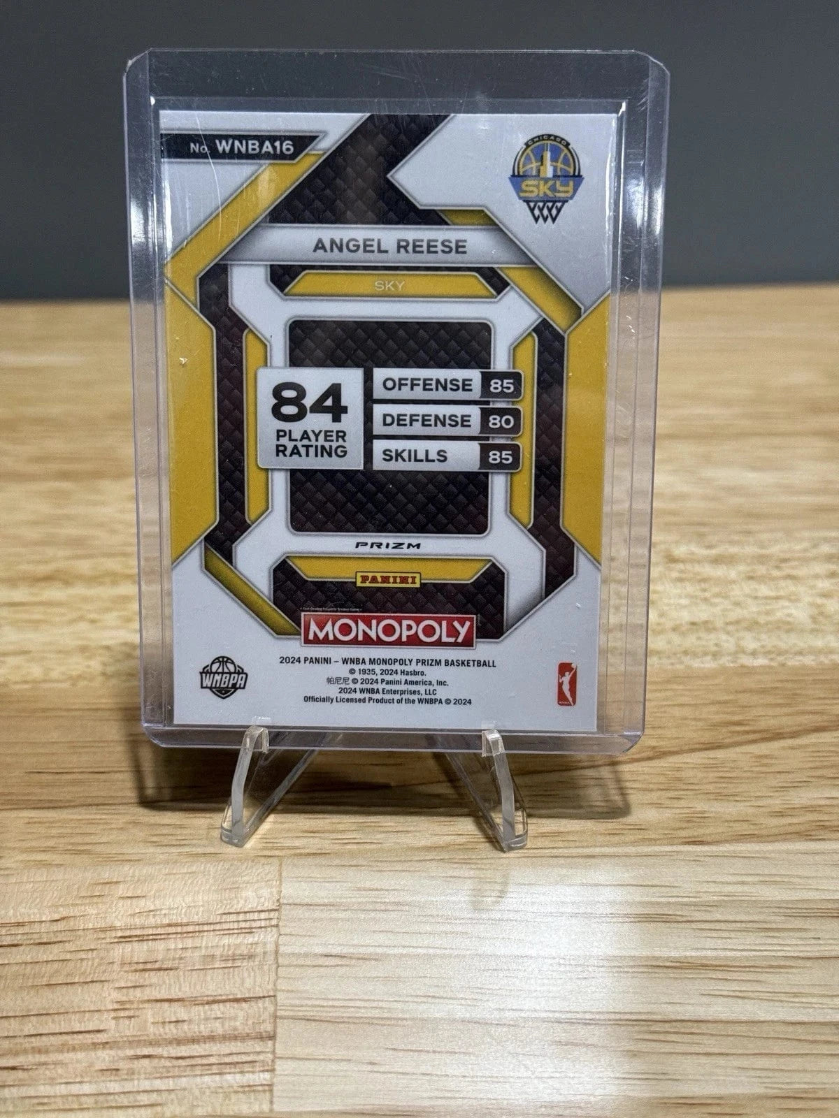 Tour Quality Golf's Shop 2024 Panini Prizm Angel Reese Monopoly Free Parking Cracked Ice WNBA Rookie Card