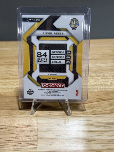 Tour Quality Golf's Shop 2024 Panini Prizm Angel Reese Monopoly Free Parking Cracked Ice WNBA Rookie Card