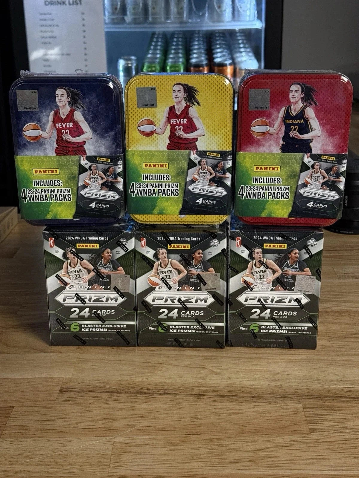 Tour Quality Golf's Shop 2024 Panini Prizm Caitlin Clark Bundle 3 Blasters and 3 Tins Lot Rookie Card RC