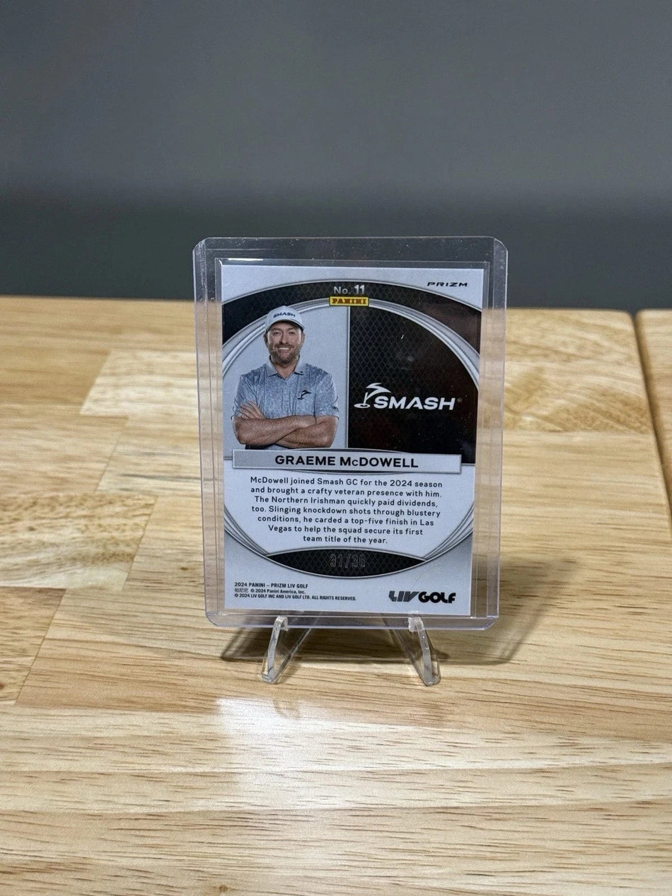 Tour Quality Golf's Shop 2024 Panini Prizm LIV Golf Global Reach White Mojo 31/36 Graeme McDowell #11