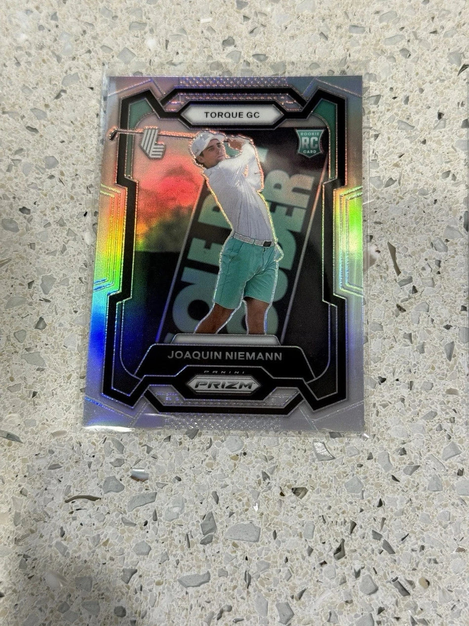 Tour Quality Golf's Shop 2024 Panini Prizm LIV Golf Joaquin Niemann Silver Prizm RC 55 Torque GC