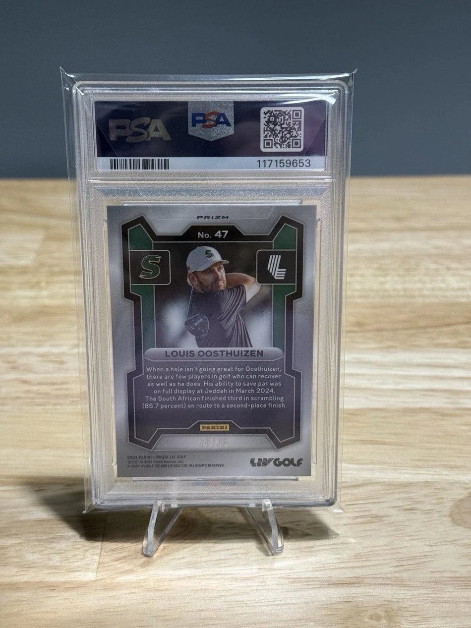 Tour Quality Golf's Shop 2024 Panini Prizm LIV Golf Louis Oosthuizen White Mojo 20/36 Stinger GC 47 Card