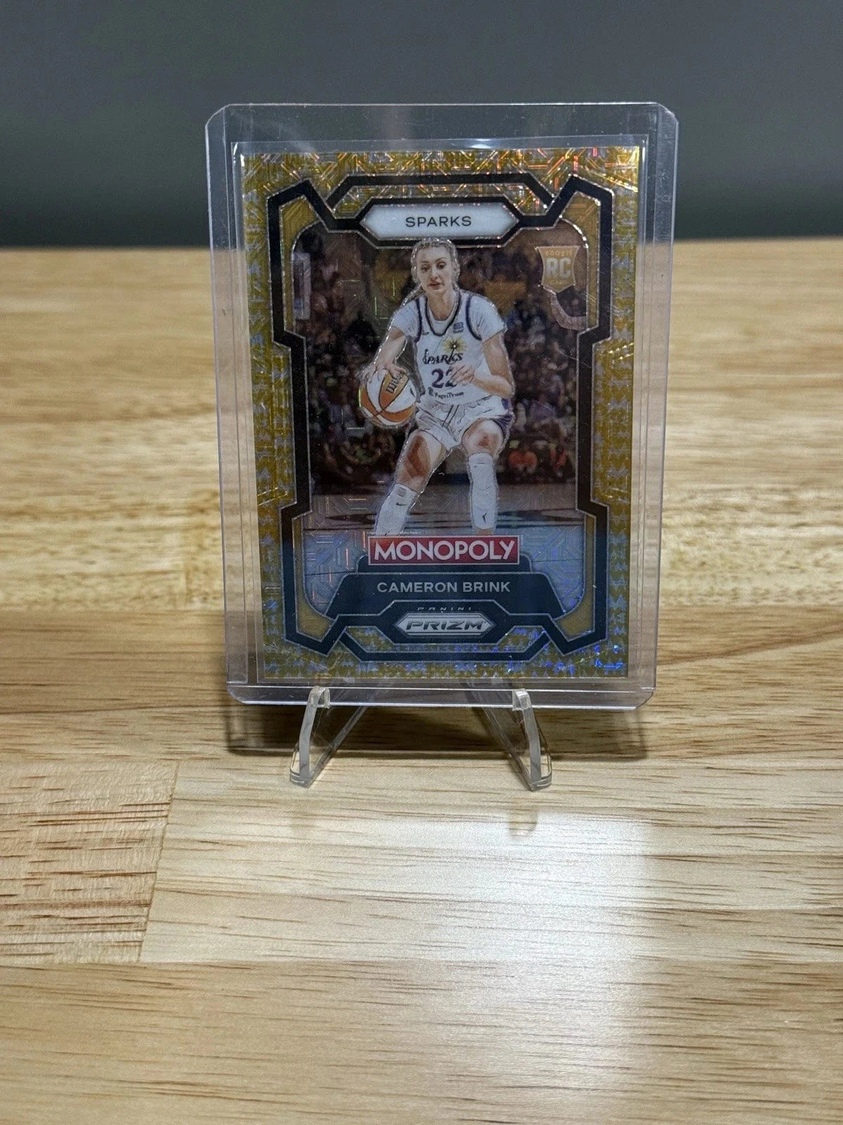 Tour Quality Golf's Shop 2024 Panini WNBA Monopoly Card Cameron Brink Gold Millionaire Shimmer RC 293/500