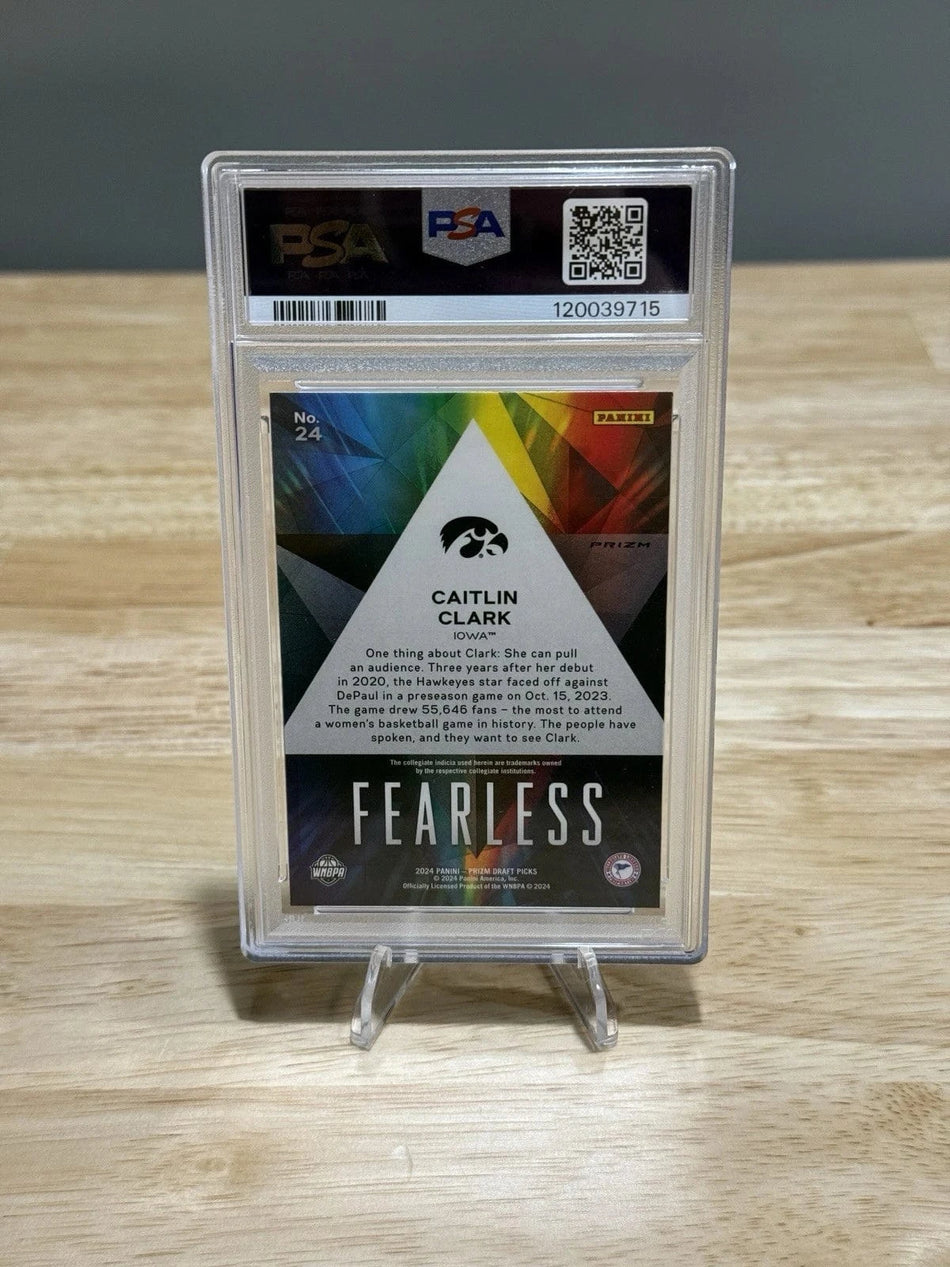 Tour Quality Golf's Shop 2024 Prizm Draft Picks Fearless Caitlin Clark 24 Cracked Ice Prizm RC PSA 10