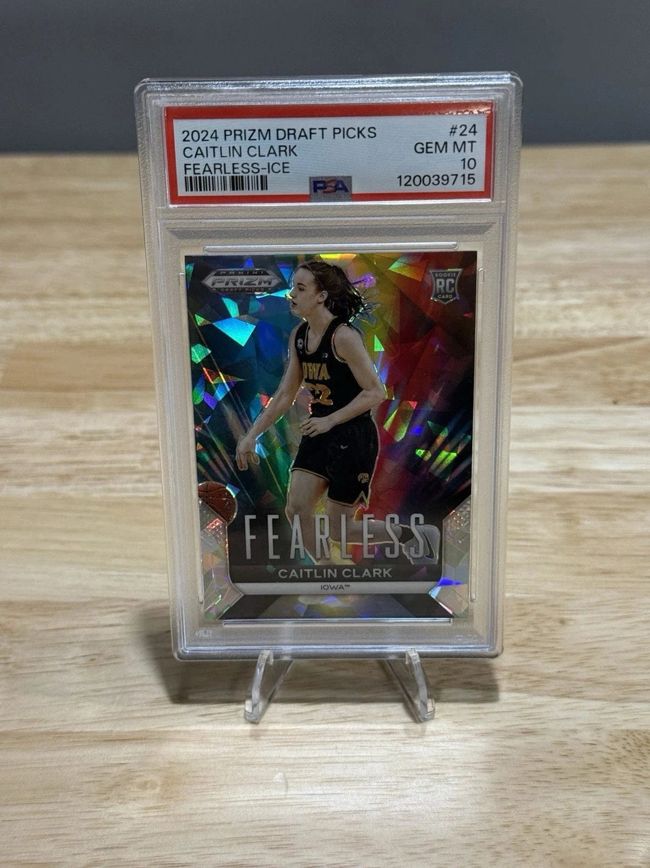 Tour Quality Golf's Shop 2024 Prizm Draft Picks Fearless Caitlin Clark 24 Cracked Ice Prizm RC PSA 10