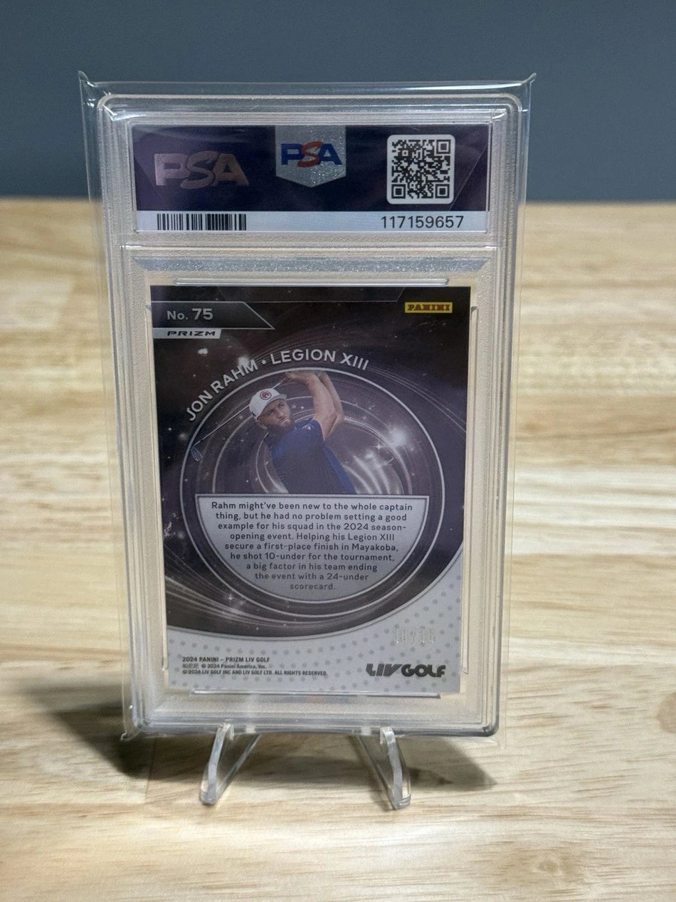 Tour Quality Golf's Shop 2024 Prizm LIV Golf Jon Rahm Captains 30/36 White Mojo Prizm Rookie Card