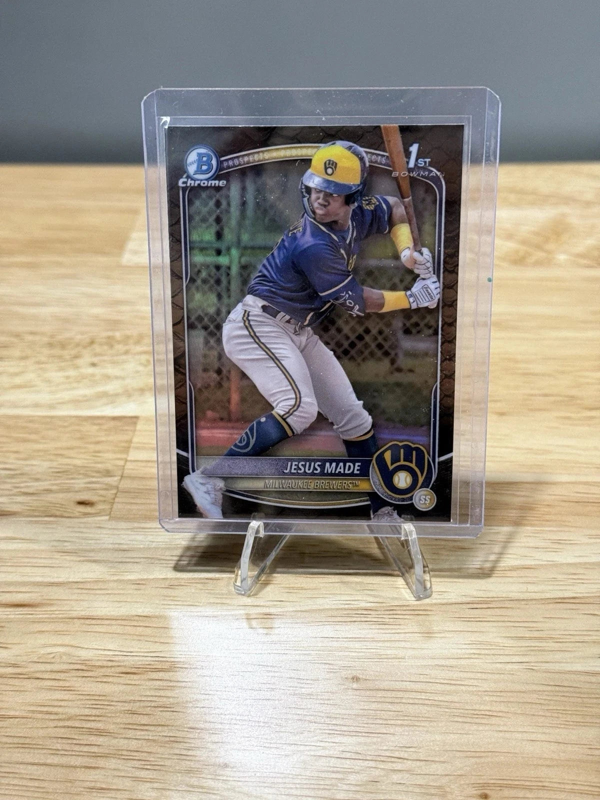 Tour Quality Golf's Shop 2025 Topps Bowman Chrome Jesus Made 1st Prospect Reptilian Refractor SP