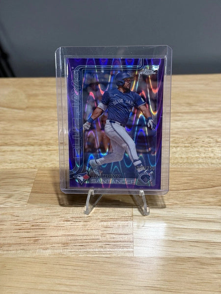 Tour Quality Golf's Shop 2025 Topps Chrome Baseball Card Anthony Santander Purple Refractor /250