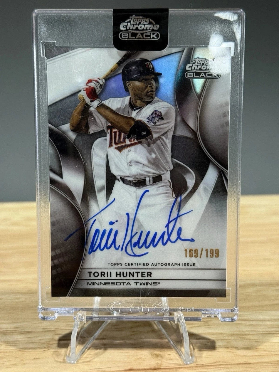 Tour Quality Golf's Shop 2025 Topps Chrome Black Torii Hunter Auto Autograph 169/199