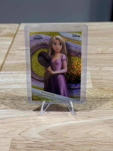 Tour Quality Golf's Shop 2025 Topps Chrome Disney 116 Rapunzel Yellow Mini Diamonds Card