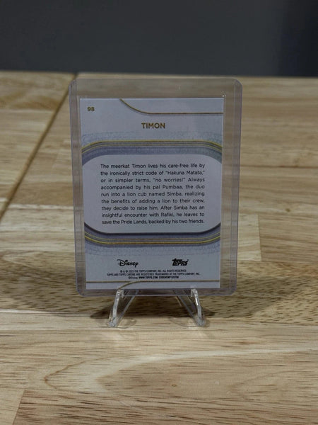 Tour Quality Golf's Shop 2025 Topps Chrome Disney 98 Timon Yellow Mini-Diamonds Refractor SP NEW Card