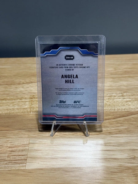 Tour Quality Golf's Shop 2025 Topps Chrome UFC No. CVA-AH Angela Hill Chrome Veteran Signature Auto