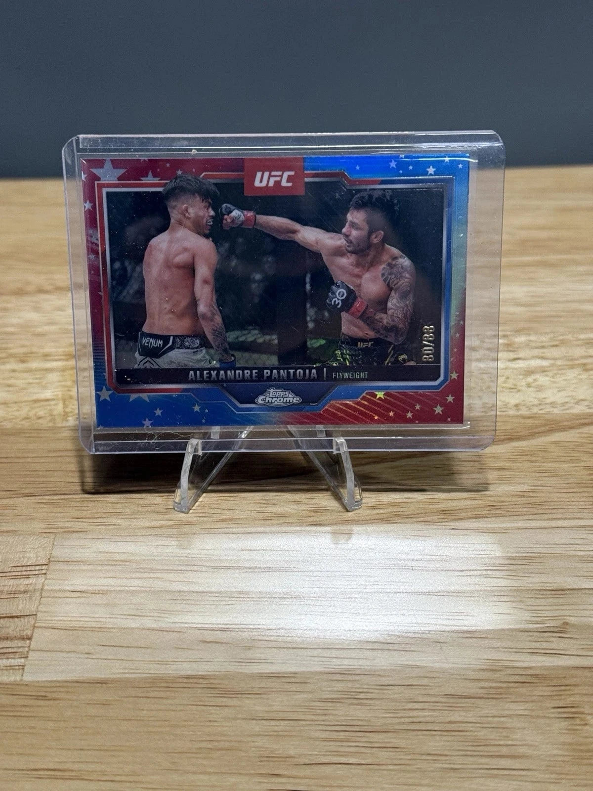 Tour Quality Golf's Shop 2025 Topps Chrome UFC Red, White & Blue Refractor Alexandre Pantoja /88