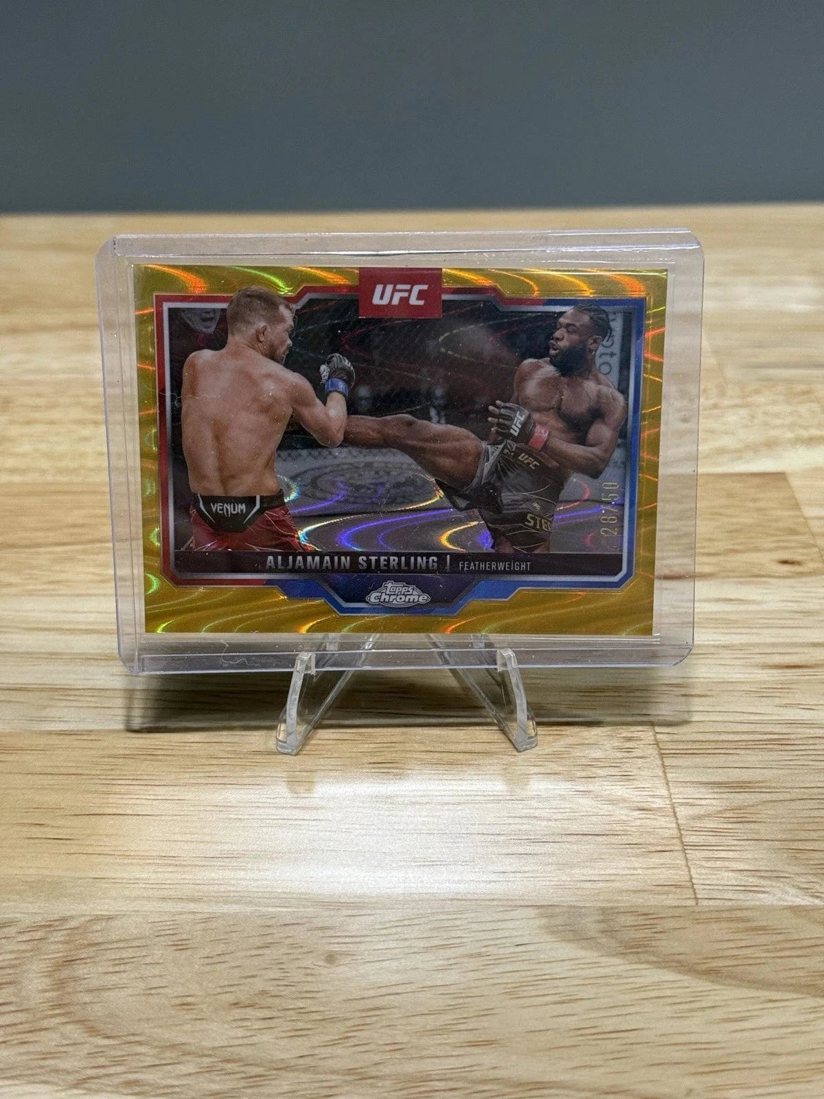 Tour Quality Golf's Shop 2025 Topps Ufc Chrome Aljamain Sterling Gold Card /50