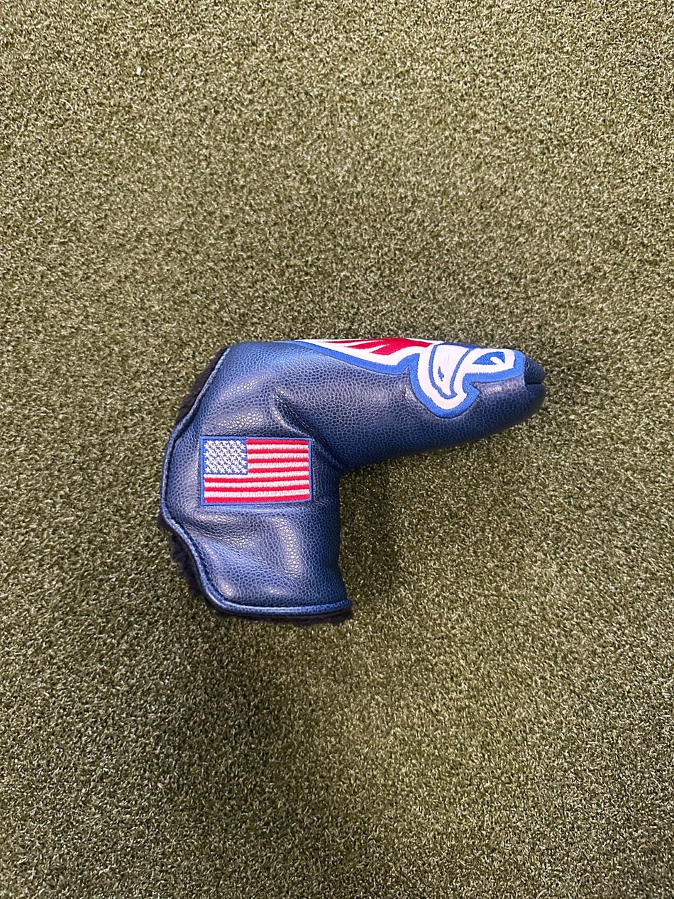 Macs Custom Golf Accessory Patriot Blade Putter Cover Blue Curtis