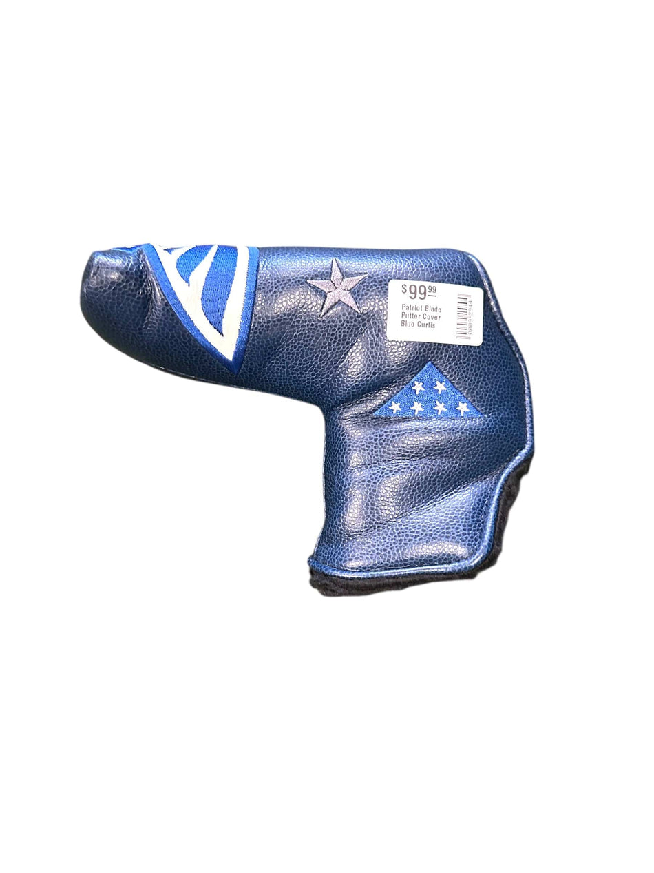 Macs Custom Golf Accessory Patriot Blade Putter Cover Blue Curtis