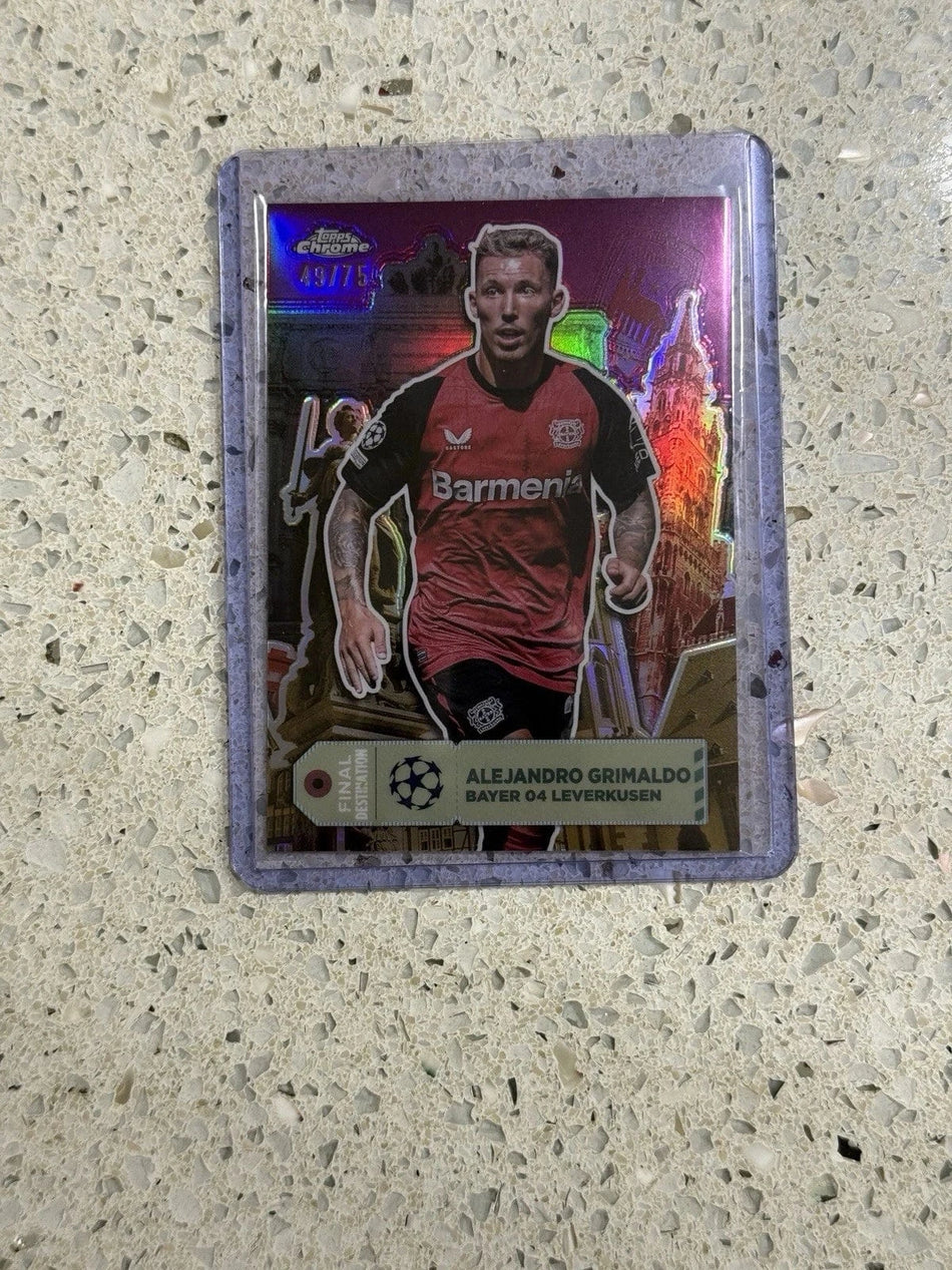 Tour Quality Golf's Shop Alejandro Grimaldo Magenta Final Destination 49/75 2024-25 Topps Chrome UEFA UCC