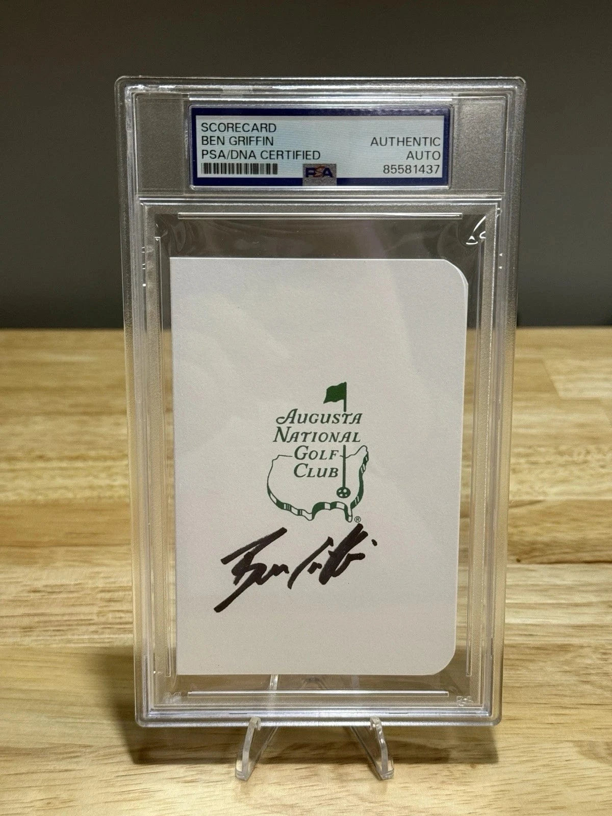 Tour Quality Golf's Shop Ben Griffin Masters Scorecard PSA Autographed Augusta National Golf Club