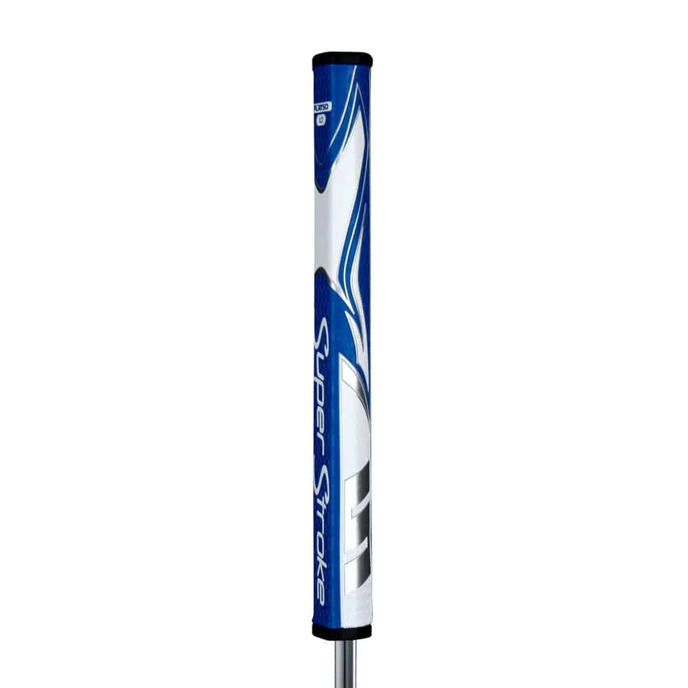 Tour Quality Golf's Shop Blue/White Super Stroke Zenergy FLATSO 1.0 Putter Grip