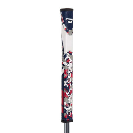 Tour Quality Golf's Shop Camo Red/White/Blue Super Stroke Zenergy Pistol GT 1.0 Putter Grip (Camo Red/White/Blue)