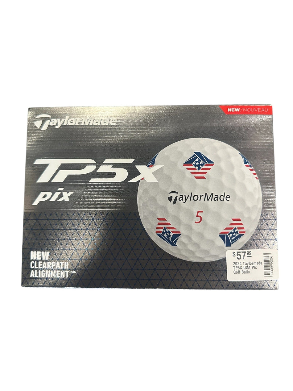 TaylorMade Golf Ball 2024 Taylormade TP5X USA Pix Golf Balls