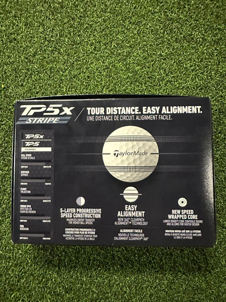 TaylorMade Golf Ball 2025 Taylormade TP5X Stripe Golf Balls