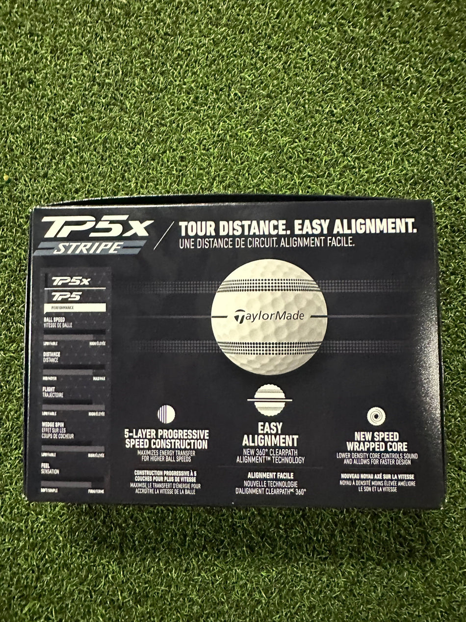 TaylorMade Golf Ball 2025 Taylormade TP5X Stripe Golf Balls