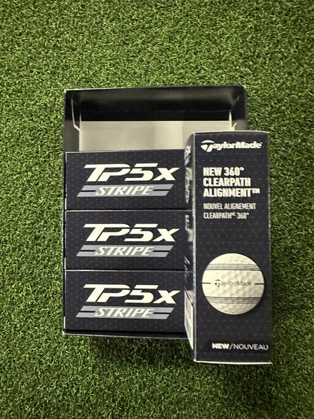 TaylorMade Golf Ball 2025 Taylormade TP5X Stripe Golf Balls