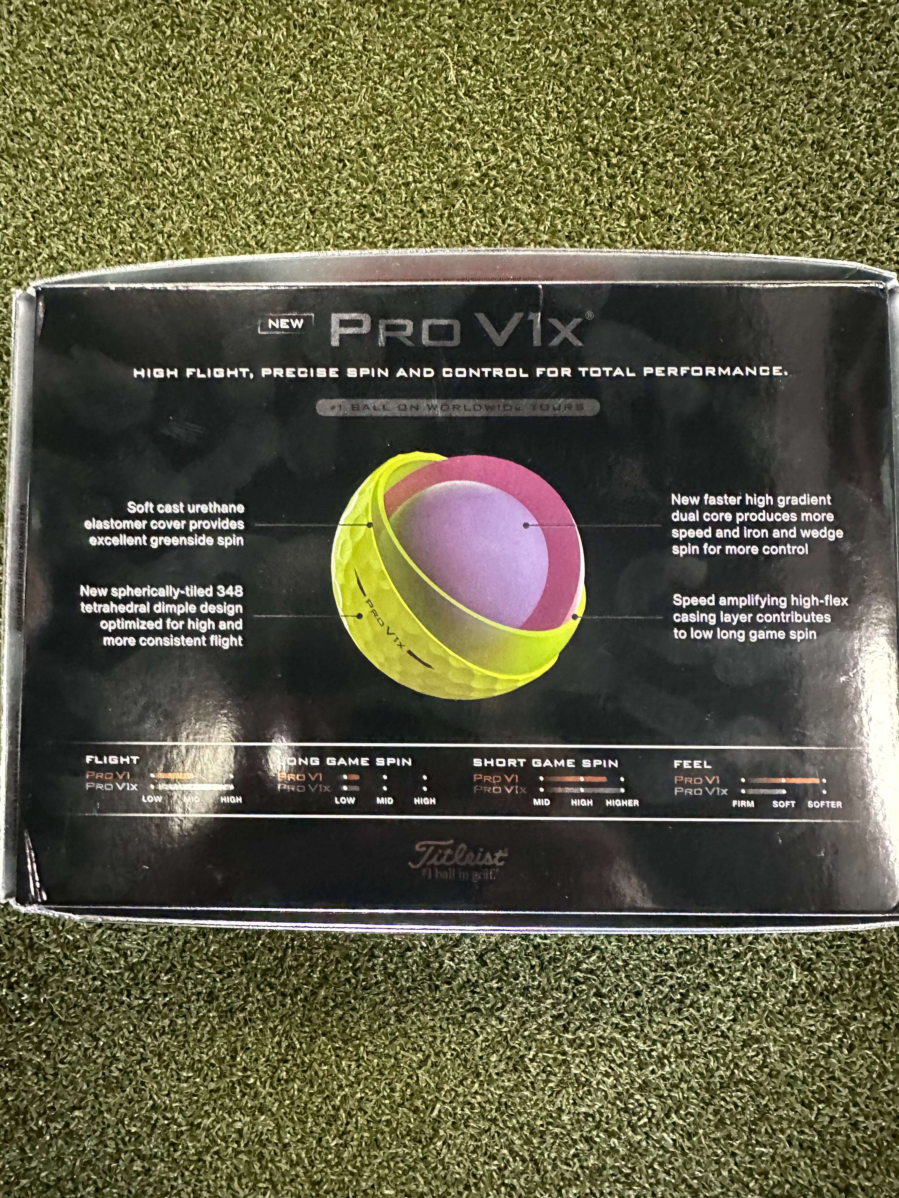 Titleist Golf Ball 2025 Titleist Pro V1X Yellow Golf Balls