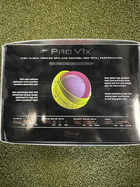 Titleist Golf Ball 2025 Titleist Pro V1X Yellow Golf Balls
