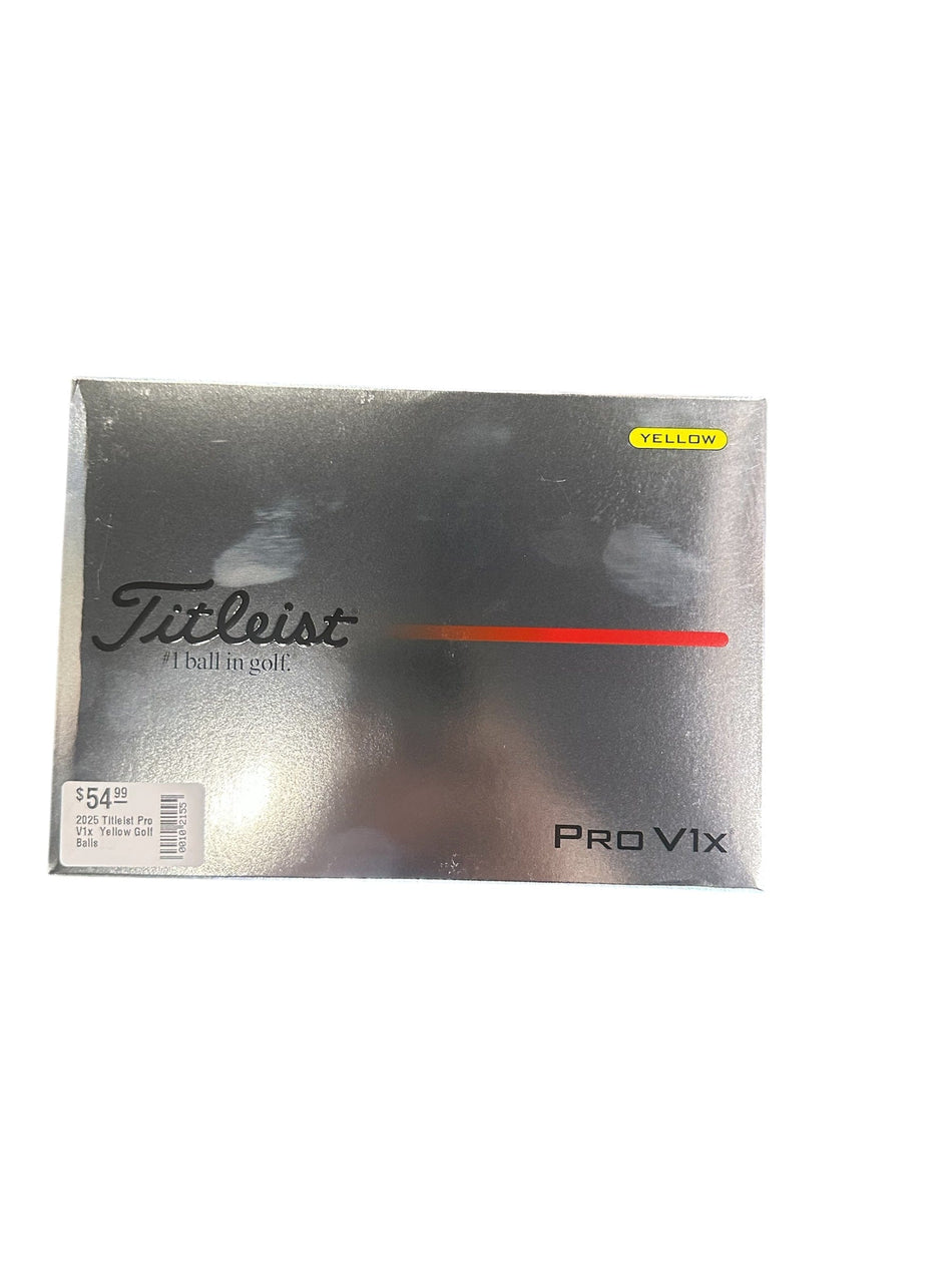 Titleist Golf Ball 2025 Titleist Pro V1X Yellow Golf Balls