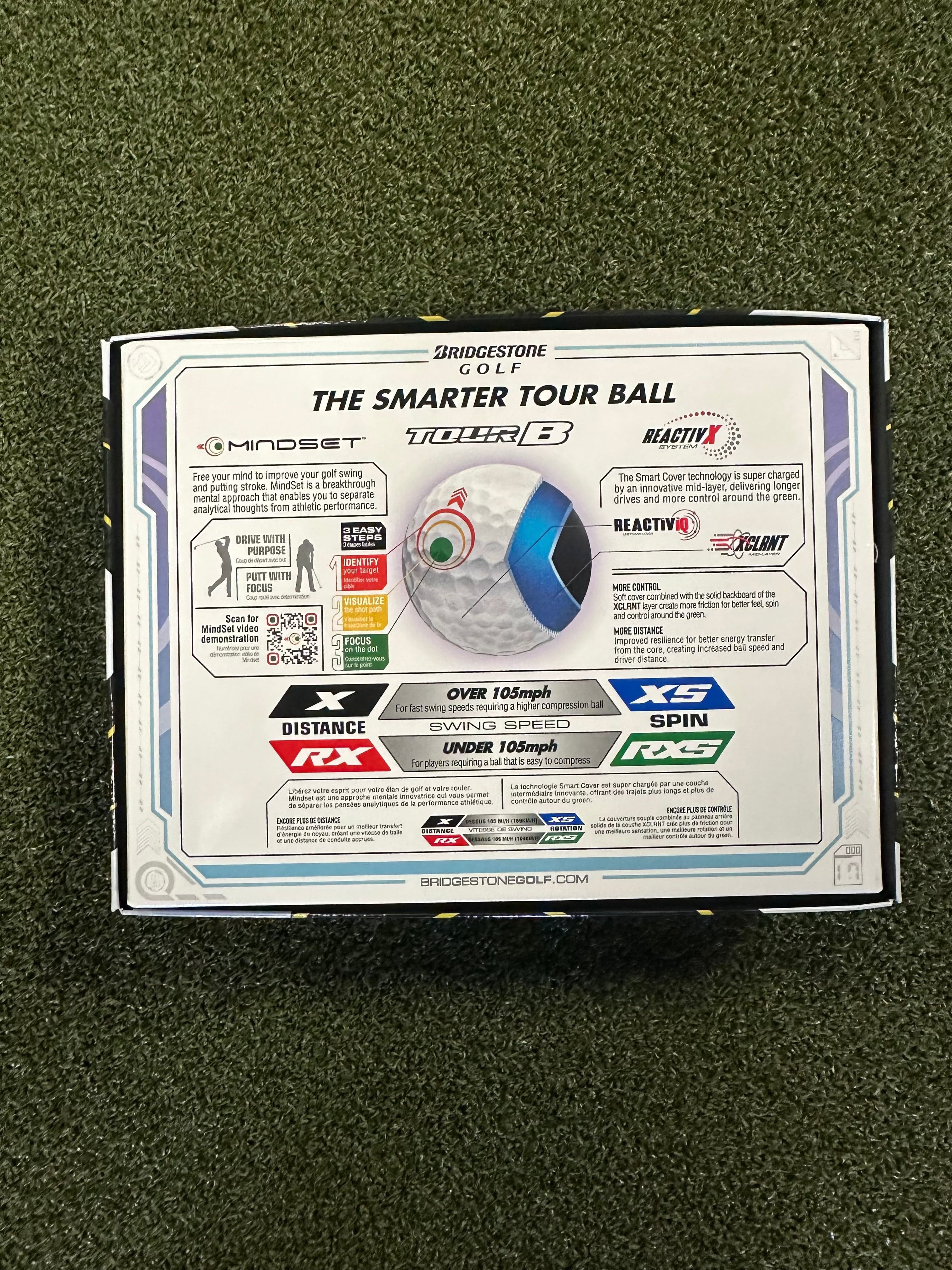 Bridgestone Golf Ball Bridgestone Tour B X Mindset Golf Balls
