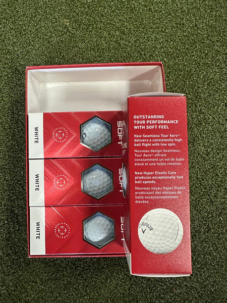Callaway Golf Ball CALLAWAY CHROME SOFT WHITE 2024 GOLF BALLS