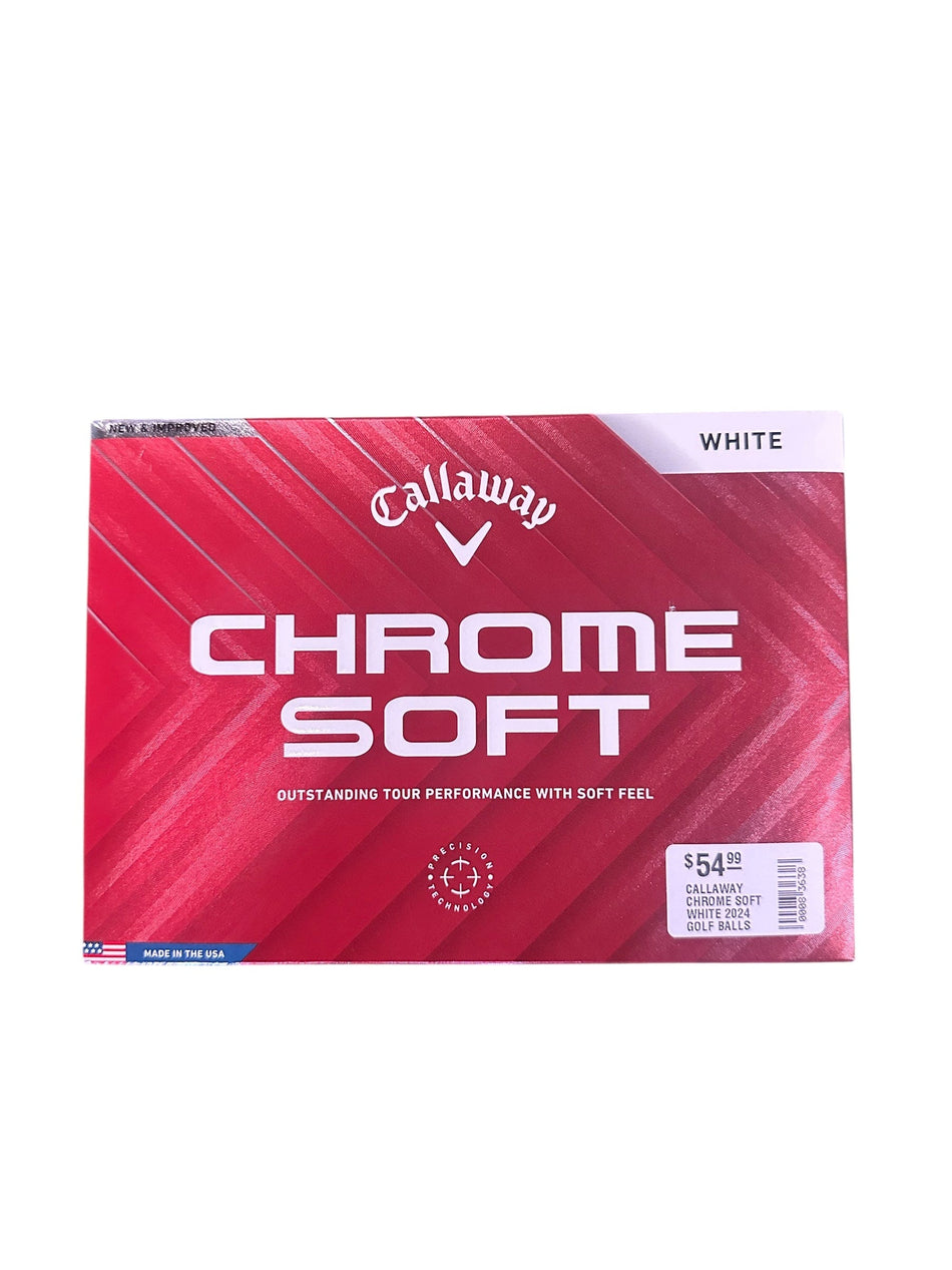 Callaway Golf Ball CALLAWAY CHROME SOFT WHITE 2024 GOLF BALLS