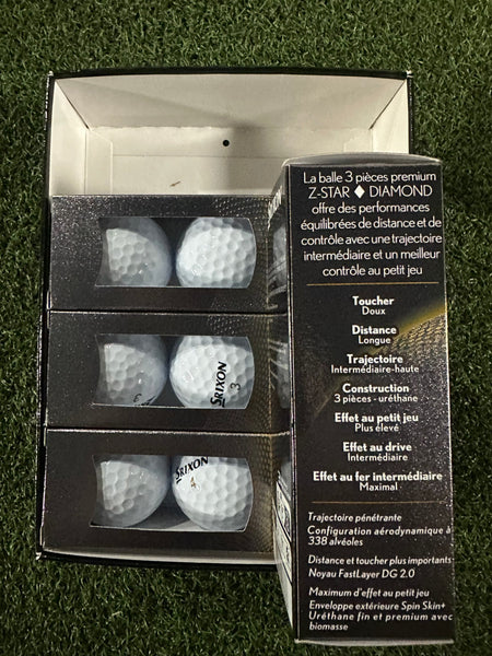 Srixon Golf Ball SRIXON Z-STAR DIAMOND PURE WHITE BALLS