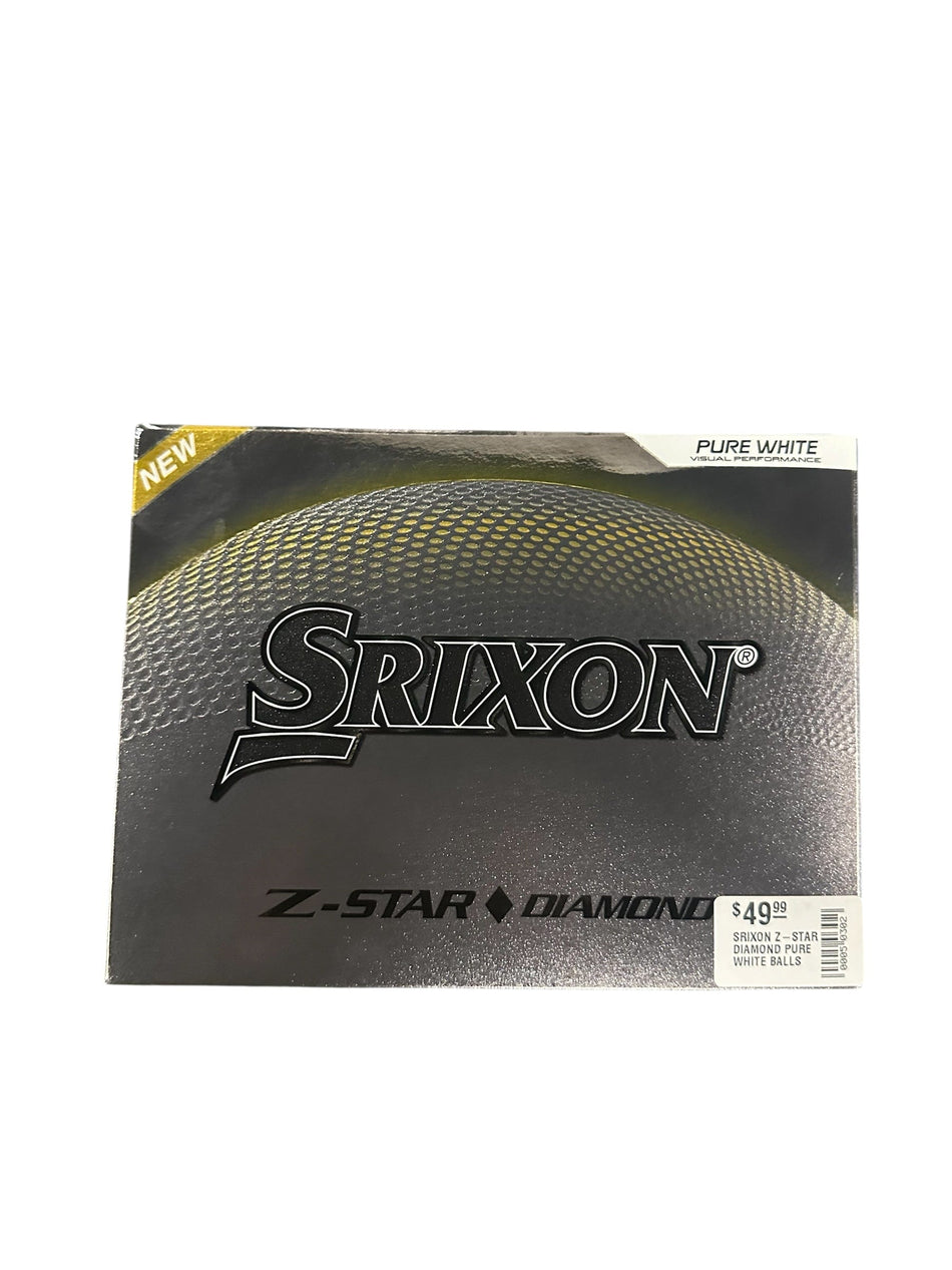 Srixon Golf Ball SRIXON Z-STAR DIAMOND PURE WHITE BALLS