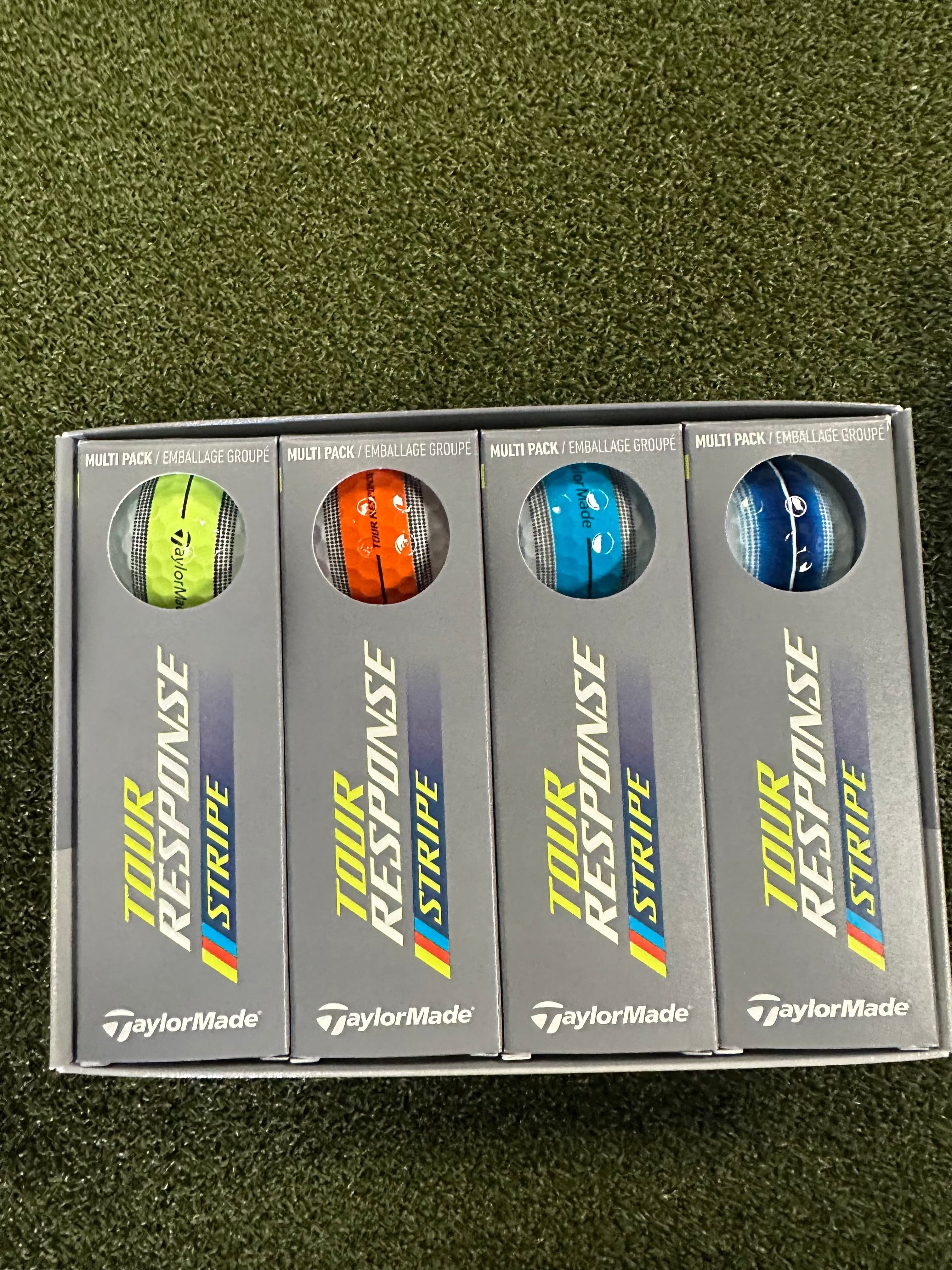 TaylorMade Golf Ball TaylorMade Tour Response Stripe Neon Multipack