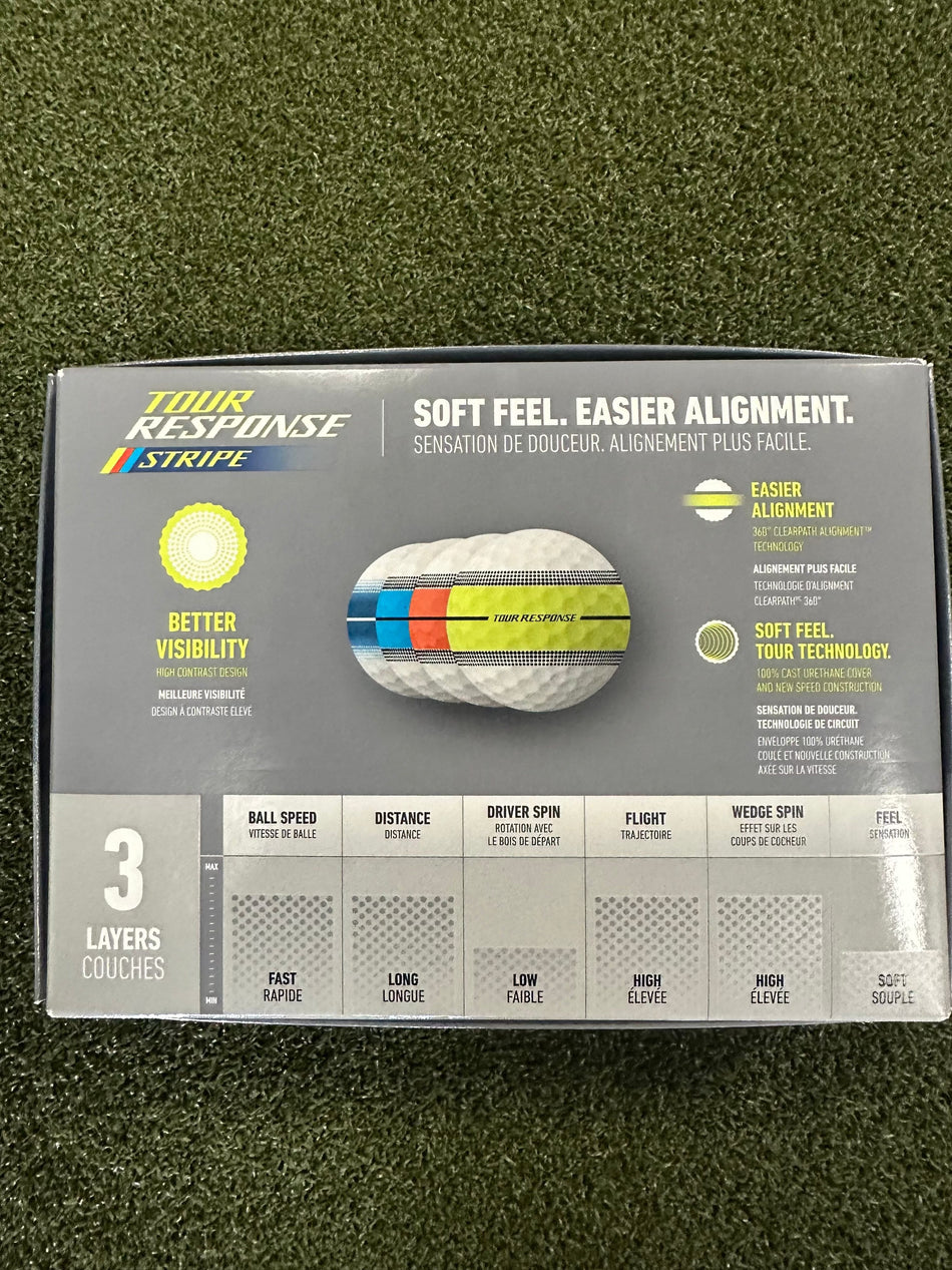TaylorMade Golf Ball TaylorMade Tour Response Stripe Neon Multipack