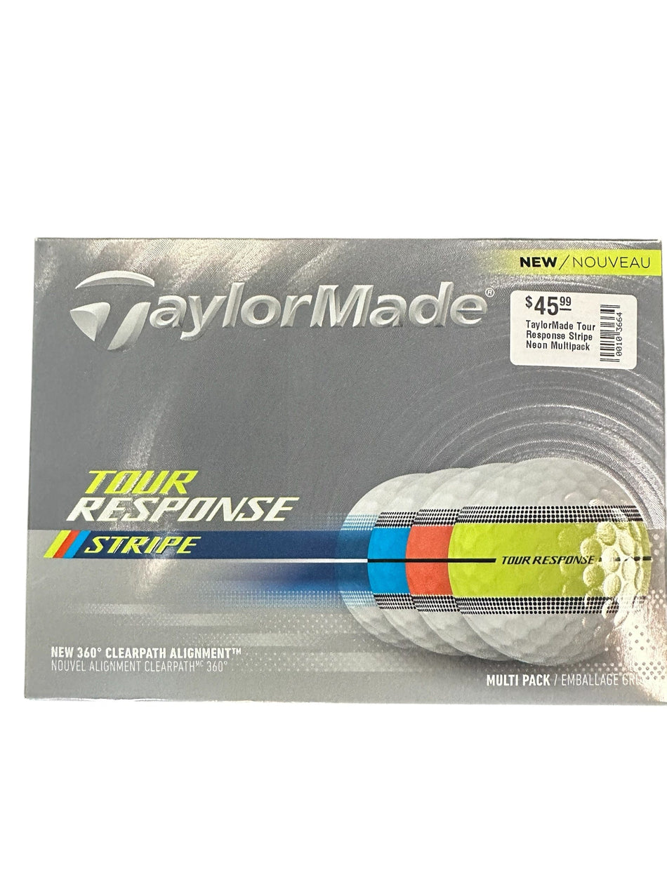 TaylorMade Golf Ball TaylorMade Tour Response Stripe Neon Multipack