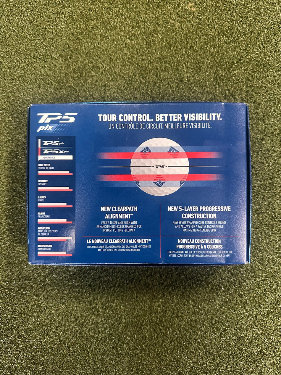 TaylorMade Golf Ball Taylormade Tp5 Pix Clear Path Alignment